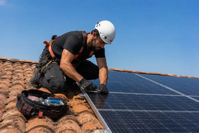 Maintenance et monitoring de panneaux solaires à Rhinau